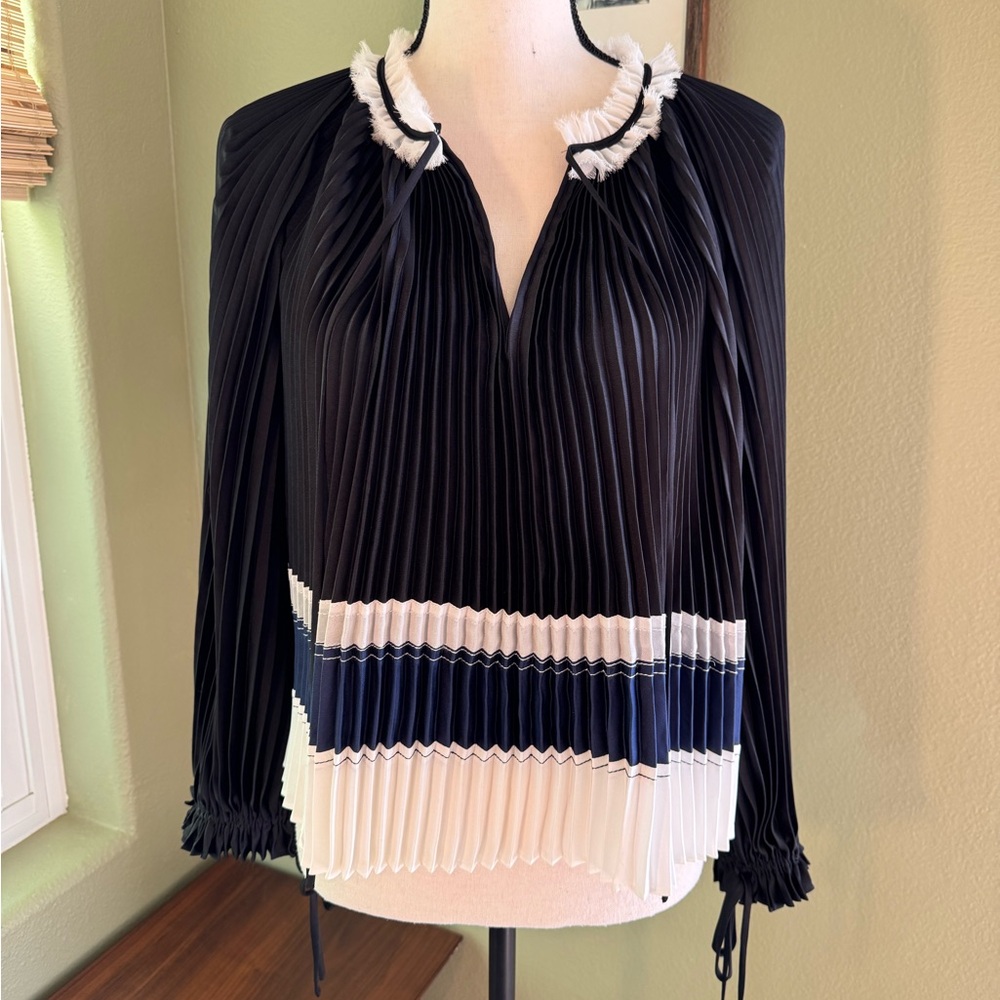 3.1 Phillip Lim Pleated Blouse - Picture 4 of 14